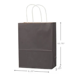 Hallmark 10.7" 12-Pack Assorted Kraft Paper Gift Bags -Hallmark 10.7 Prints and Solids 12Pack Assorted Gift Bags 5EGB6051 03