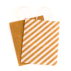 Hallmark 12.5" 12-Pack Assorted Kraft Paper Gift Bags -Hallmark 12.5 Prints and Solids 12Pack Assorted Gift Bags 5EGB6049 04