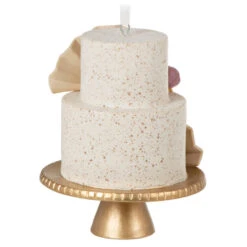 Hallmark A Sweet Beginning 2023 Porcelain Ornament -Hallmark 2023 Wedding Cake Keepsake Ornament 1999QHX3067 06
