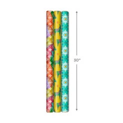 Hallmark Festive And Fun 3-Pack Multicolored Wrapping Paper, 120 Sq. Ft. 10 Hallmark Festive And Fun 3-Pack Multicolored Wrapping Paper, 120 Sq. Ft. -Hallmark 3Pack Festive and Fun Holiday Wrapping Paper 5JXW1082 03