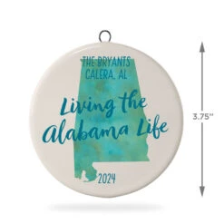 Hallmark Alabama Personalized State Ornament -Hallmark Alabama Personalized State Ornament 1999QHE1711B50 03