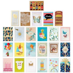 Hallmark Assorted All-Occasion Handmade Greeting Cards In Black Scattered Dot Organizer -Hallmark Assorted AllOccasion Greeting Cards in Organizer 5EBN1121 03