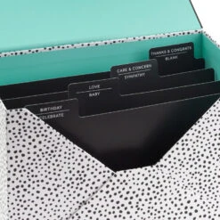 Hallmark Assorted All-Occasion Handmade Greeting Cards In Black Scattered Dot Organizer -Hallmark Assorted AllOccasion Greeting Cards in Organizer 5EBN1121 06