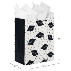 Hallmark 13" Assorted Grad Designs 3-Pack Large Gift Bags With Tissue Paper -Hallmark Assorted Grad Designs 3Pack Large Gift Bags With Tissue Paper 5GBC1015 03