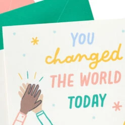 Hallmark Little World Changers™ Assorted Blank Note Cards In Caddy, Pack Of 24 -Hallmark Assorted Kids Blank Note Cards in Caddy 3SOM1188 05