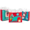 Hallmark 13" And 15.5" Assorted Kids 3-Pack Christmas Gift Bags With Tissue Paper -Hallmark Assorted L and XL Kids Christmas Gift Bags 5XGB4896 01