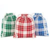 Hallmark 10" Assorted Plaid 3-Pack Fabric Gift Bags -Hallmark Assorted Plaid Fabric Christmas Gift Bags 5XGB1453 01