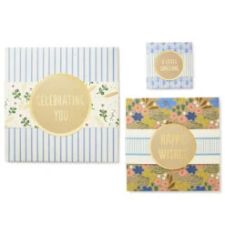 Hallmark 4", 8" And 10" Floral 3-Pack Gift Boxes With Bands -Hallmark Assorted Sizes Floral Gift Boxes With Bands 5EBC1230 06