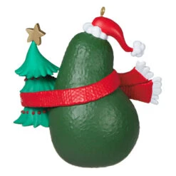 Hallmark Guacin' Around The Christmas Tree Ornament With Sound -Hallmark Avocado and Christmas Tree Keepsake Ornament 2199QGO2839 06