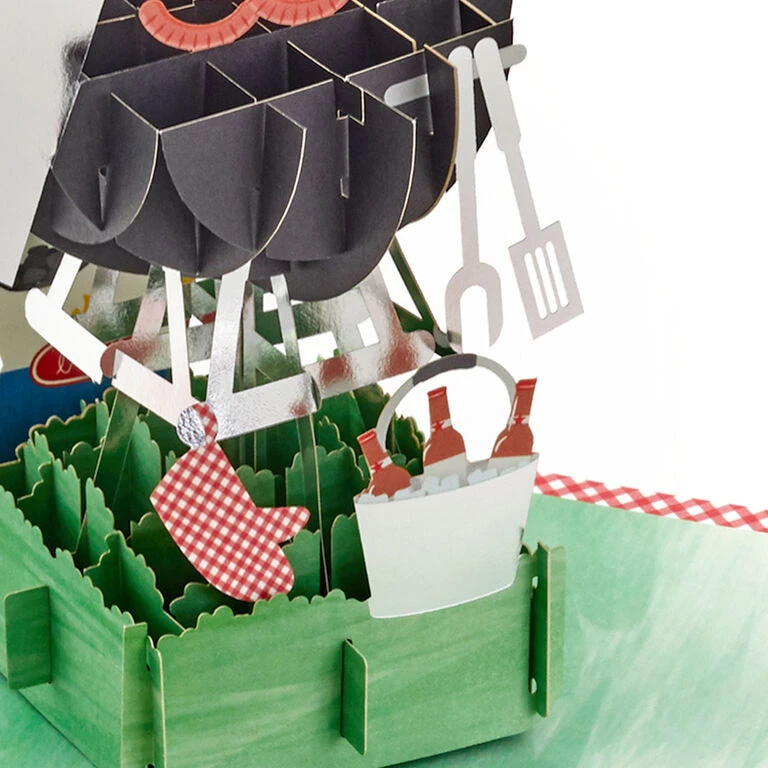 Hallmark Just For You BBQ Grill 3D Pop-Up Birthday Card 7 Hallmark Just For You BBQ Grill 3D Pop-Up Birthday Card - Image 5