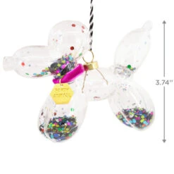 Signature Balloon Dog Premium Glass Hallmark Ornament 8 Signature Balloon Dog Premium Glass Hallmark Ornament -Hallmark Balloon Animal Dog Premium Glass Christmas Ornament 1HDL2168 03