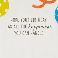 Hallmark All The Happiness Snow Globe Musical 3D Birthday Card With Motion -Hallmark Balloons Snow Globe Musical Motion 3DBirthday Card 1299WDR1212 03