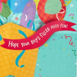 Hallmark 16" Fun Balloons Pop-Up Jumbo Birthday Card -Hallmark Balloons for Fun Birthday Card 1299CBG1009 03
