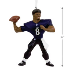 NFL Baltimore Ravens Lamar Jackson Hallmark Ornament -Hallmark Baltimore Ravens Lamar Jackson Christmas Ornament 1OSL2097 03