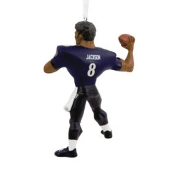 NFL Baltimore Ravens Lamar Jackson Hallmark Ornament -Hallmark Baltimore Ravens Lamar Jackson Christmas Ornament 1OSL2097 05