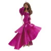 Hallmark Barbie™ Pink Collection™ 2023 Porcelain And Fabric Ornament -Hallmark Barbie in Hot Pink Dress Keepsake Ornament 4999QXI7007 01