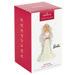 Hallmark Crystal Barbie™ Ornament -Hallmark Barbie in White Dress Keepsake Ornament 1899QXI6997 04
