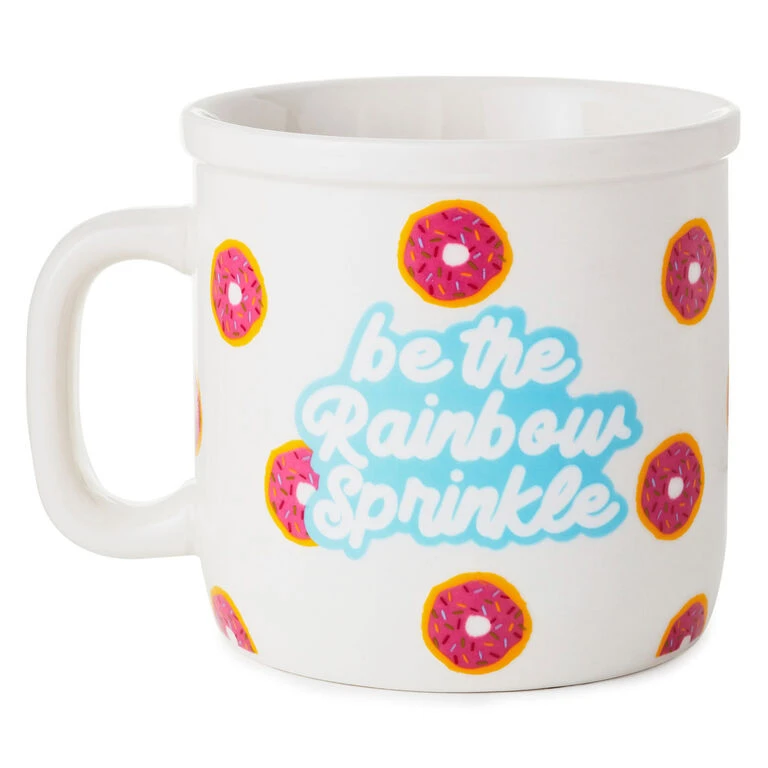 Hallmark Be The Rainbow Sprinkle Ceramic Mug, 15 Oz. 3 Hallmark Be The Rainbow Sprinkle Ceramic Mug, 15 Oz.
