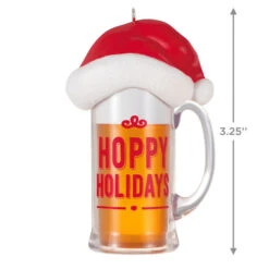 Hallmark Hoppy Holidays Ornament -Hallmark Beer Mug With Santa Hat Keepsake Ornament 1799QGO2847 03