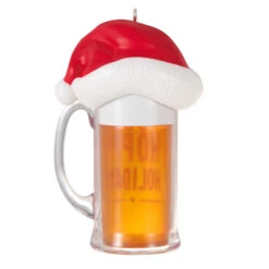 Hallmark Hoppy Holidays Ornament -Hallmark Beer Mug With Santa Hat Keepsake Ornament 1799QGO2847 06