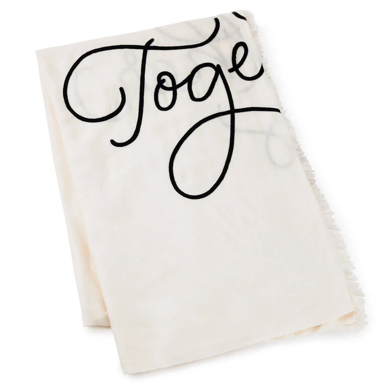 Hallmark Better Together Embroidered Throw Blanket, 80x60 4 Hallmark Better Together Embroidered Throw Blanket, 80x60 - Image 2