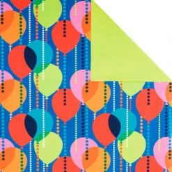Hallmark Birthday Celebration 3-Pack Reversible Wrapping Paper -Hallmark Birthday Celebration 3Pack Reversible Wrapping Paper 5EWR2946 05