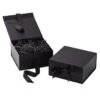 Hallmark 8" Square Black Gift Boxes With Paper Shred, 2-Pack -Hallmark Black Large Gift Boxes With Paper Shred 5EBC1856 01
