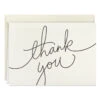 Hallmark Black Script Bulk Boxed Blank Thank-You Notes, Pack Of 40 -Hallmark Black Script Boxed Blank ThankYou Notes Multipack 1TYN2453 01