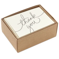 Hallmark Black Script Bulk Boxed Blank Thank-You Notes, Pack Of 40 10 Hallmark Black Script Bulk Boxed Blank Thank-You Notes, Pack Of 40 -Hallmark Black Script Boxed Blank ThankYou Notes Multipack 1TYN2453 04