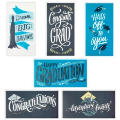 Hallmark Sophisticated Assorted Money Holder Graduation Cards, Pack Of 36 12 Hallmark Sophisticated Assorted Money Holder Graduation Cards, Pack Of 36 -Hallmark Blue Black Money Holder Graduation Cards Assortment 5GEY1002 02