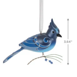 Hallmark The Beauty Of Birds Steller's Jay Ornament -Hallmark Blue Jay Bird Keepsake Ornament 1799QXR8057 03