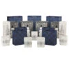 Hallmark Bulk Blue And Gray 18-Pack Holiday Gift Bags, Assorted Sizes And Designs -Hallmark Blue and Gray Holiday Gift Bags Bulk Pack 5XGB1425 01