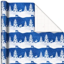 Hallmark Blue And White 3-Pack Holiday Wrapping Paper Assortment, 120 Sq. Ft. 11 Hallmark Blue And White 3-Pack Holiday Wrapping Paper Assortment, 120 Sq. Ft. -Hallmark Blue and White Holiday Wrapping Paper Assortment 5JXW1256 03