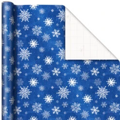 Hallmark Blue And White 3-Pack Holiday Wrapping Paper Assortment, 120 Sq. Ft. 13 Hallmark Blue And White 3-Pack Holiday Wrapping Paper Assortment, 120 Sq. Ft. -Hallmark Blue and White Holiday Wrapping Paper Assortment 5JXW1256 05
