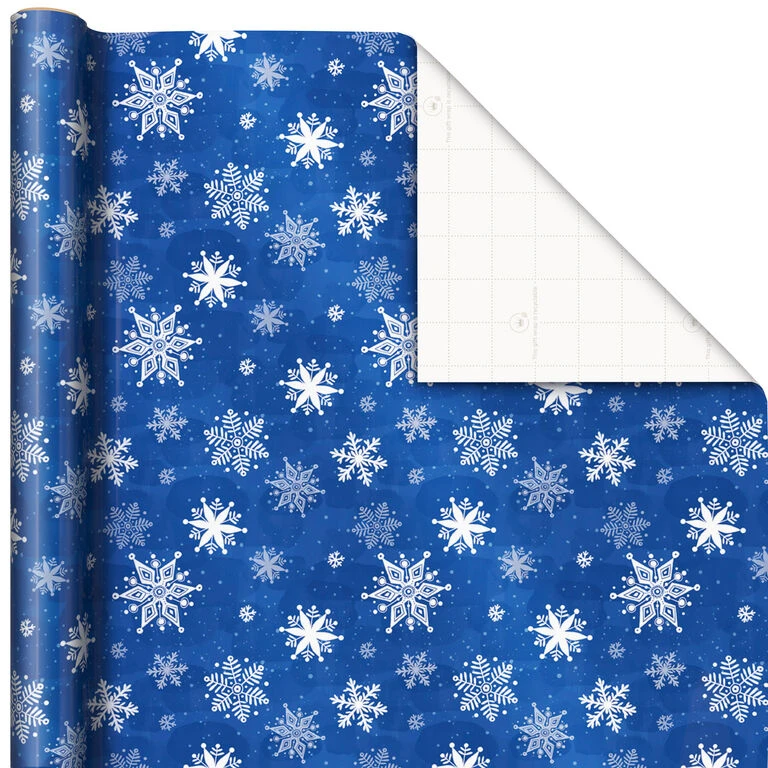 Hallmark Blue And White 3-Pack Holiday Wrapping Paper Assortment, 120 Sq. Ft. 7 Hallmark Blue And White 3-Pack Holiday Wrapping Paper Assortment, 120 Sq. Ft. - Image 5