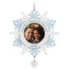 Hallmark Our First Christmas Together Snowflake 2023 Photo Frame Ornament -Hallmark BlueWhite Snowflake Picture Frame Keepsake Ornament 1699QGO2879 01