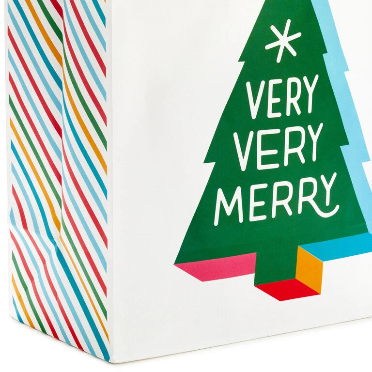 Hallmark Bright Wishes 8-Pack Christmas Gift Bags, Assorted Sizes And Designs 6 Hallmark Bright Wishes 8-Pack Christmas Gift Bags, Assorted Sizes And Designs - Image 4