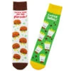 Hallmark Burger And Fries Better Together Funny Crew Socks -Hallmark Burgers and Fries Novelty Crew Socks 1SOX2096 01