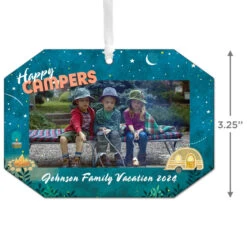 Hallmark Happy Campers Personalized Text And Photo Metal Ornament -Hallmark Camping Personalized Christmas Ornament 1OFM1001B10 03