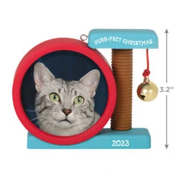 Hallmark Purr-fect Christmas 2023 Photo Frame Ornament 10 Hallmark Purr-fect Christmas 2023 Photo Frame Ornament -Hallmark Cat Scratcher Toy Picture Frame Keepsake Ornament 1599QGO2597 03