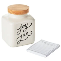 Hallmark Ceramic Joy Jar And Notepad, Set Of 2 -Hallmark Ceramic Joy Jar and Note Pad 1SNN1080 03