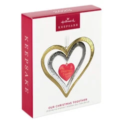 Hallmark Our Christmas Together 2023 Metal Ornament -Hallmark Christmas Together Metal Hearts Keepsake Ornament 1899QGO2889 04