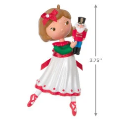 Hallmark Nutcracker Sweet Clara 2023 Exclusive Ornament 11 Hallmark Nutcracker Sweet Clara 2023 Exclusive Ornament -Hallmark Clara With Nutcracker Keepsake Ornament 1799QXC5621 03