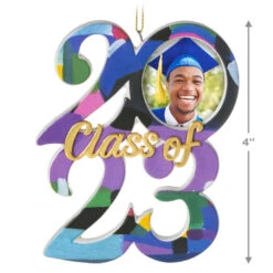 Hallmark Congrats, Grad! 2023 Ceramic Photo Frame Ornament -Hallmark Class of 2023 Picture Frame Keepsake Ornament 1999QHX3089 03