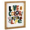 Hallmark Color Full Life Framed Quote Sign, 8x10 -Hallmark Color Full Life Framed Embroidered Quote Sign 1SNN1078 01