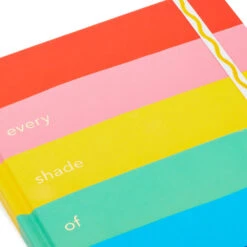 Hallmark Crayola® Every Shade Of Happy Hardback Notebook -Hallmark Crayola Rainbow Stripe Hardcover Notebook 3HWJ2112 05