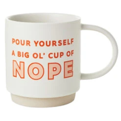 Hallmark Cup Of Nope Funny Mug, 16 Oz.