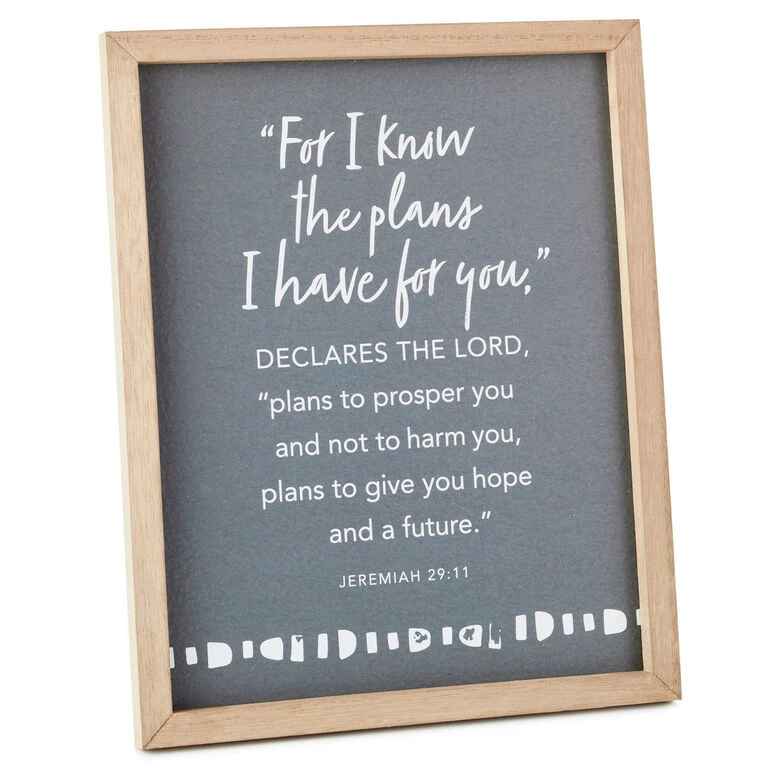 Hallmark The Plans I Have For You Framed Quote Sign, 8x10 3 Hallmark The Plans I Have For You Framed Quote Sign, 8x10