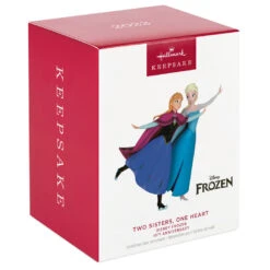 Hallmark Disney Frozen 10th Anniversary Two Sisters, One Heart Ornament -Hallmark Disney Anna and Elsa Skating Keepsake Ornament 2799QXD6599 04