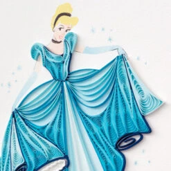 Hallmark Disney Princess Cinderella You Sparkle Quilled Paper Handmade Card -Hallmark Disney Cinderella Quilled Paper Handmade Card for Her 1299LAD2856 04